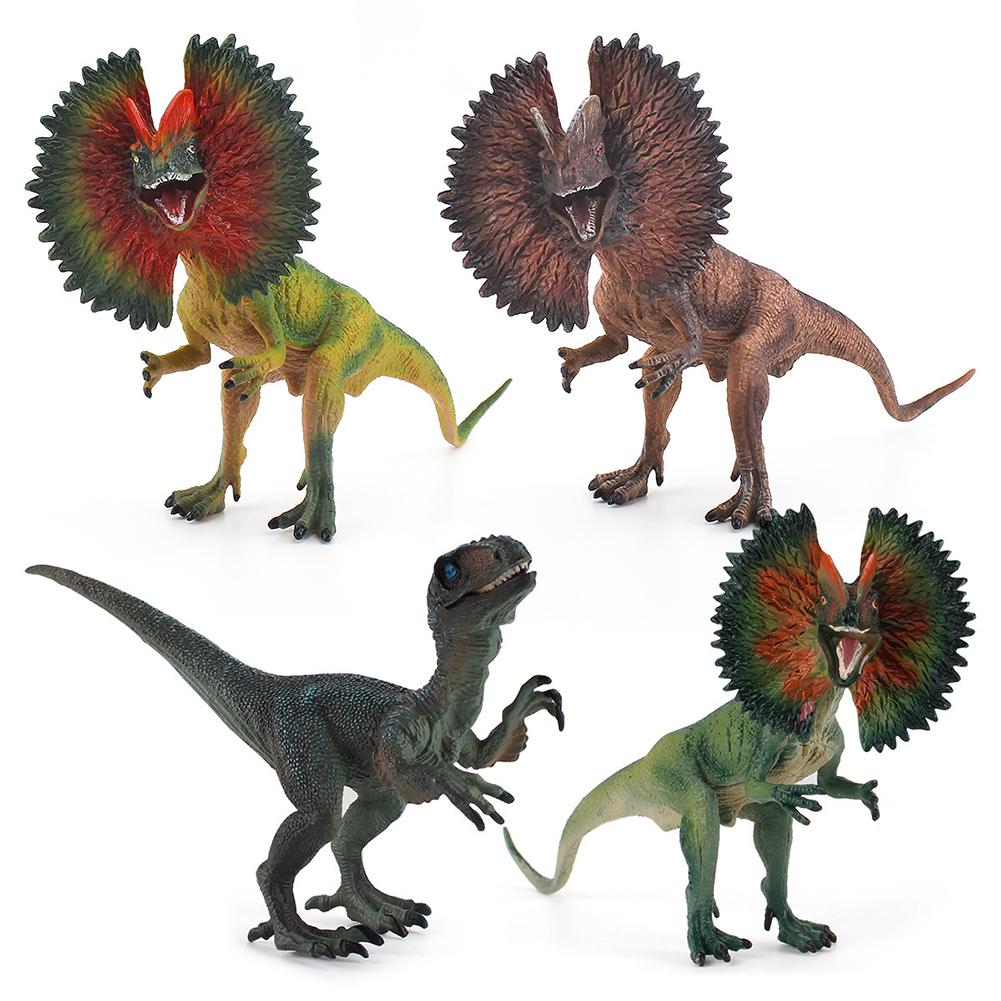 Dilophosaurus Dinosaurus Speelgoed Simulatie PVC Actiefiguur Model Speelgoed Raptor Dinosauriërs Ornamenten Educatief Speelgoed Voor Kinderen