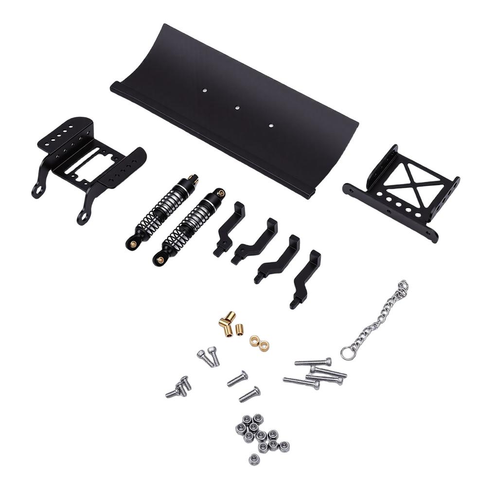 1Celsius18 RC Metal Snow Plow Replacement for RC Crawler Car Snow Shovel Alloy Shock Absorption