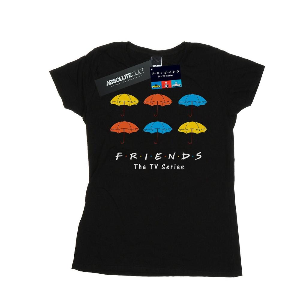Friends Womens/Ladies Coloured Umbrellas Cotton T-Shirt