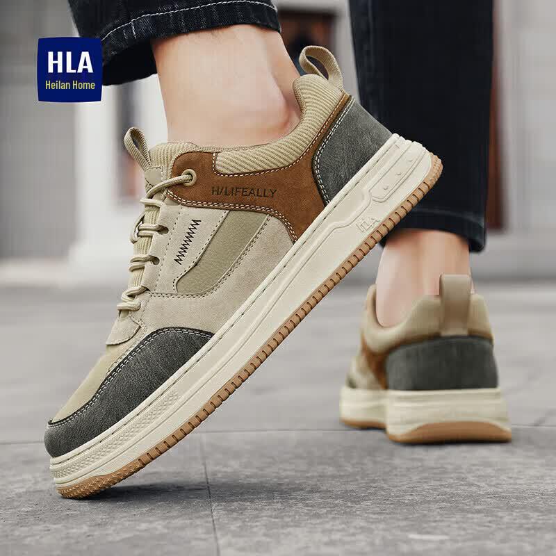 HLA Men's Casual Low-Top Sneakers