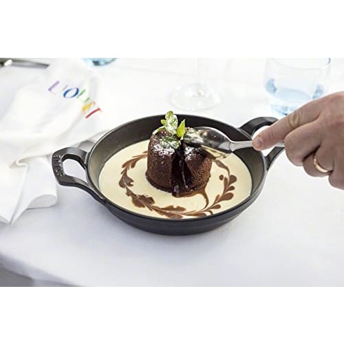 Staub "Round Stackable Dish, Gray, Round, 16cm" Enamel and Iron Gratin Dish [Official Japanese Product] Dish 40509-552