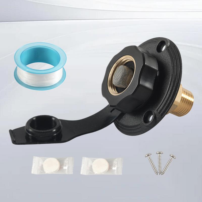 RV Water Fill Port With Vent Inlet RV Water Filler Replacement Hatch Sturdy Water Inlet Hatch RV Water Inlet Connection For Boat