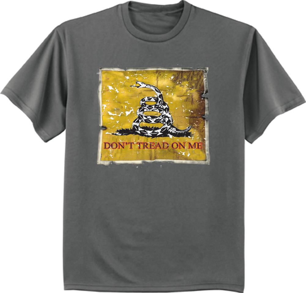 Big and Tall t-shirt Don t tread on me flag design bigmen king size tee L