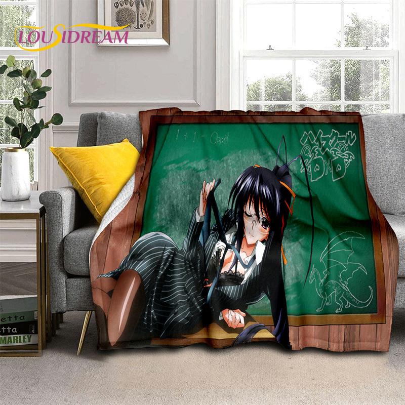 Cartoon Sexy Girl High School DxD Anime 3D Blanket,Soft Throw Blanket for Home Bedroom Bed Sofa Picnic Travel Cover Blanket Kids