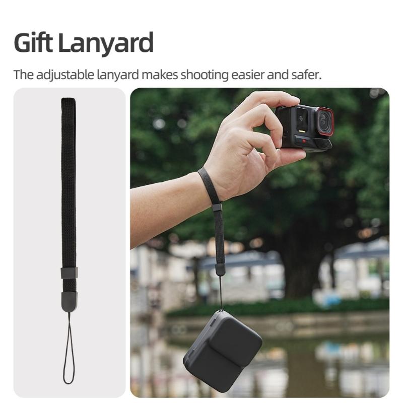 Portable Hard Case For AcePro2/1 Cameras Waterproof Dustproof Design Holder Includes Lanyard For Easy Access Shell