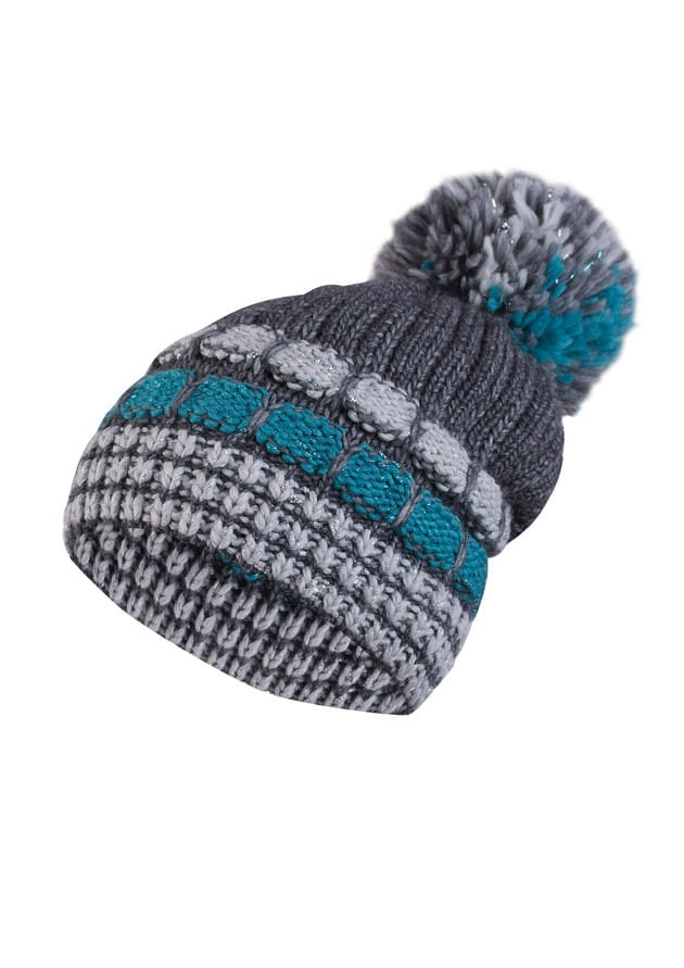 Amanda Women' Hat with Pompom Graphite Blue