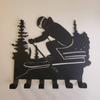 Ski Metal Wall Decor Skier Rack  Home Decor Hook Key Wall Hanging Coat Hook Door Rack Hanger Wall