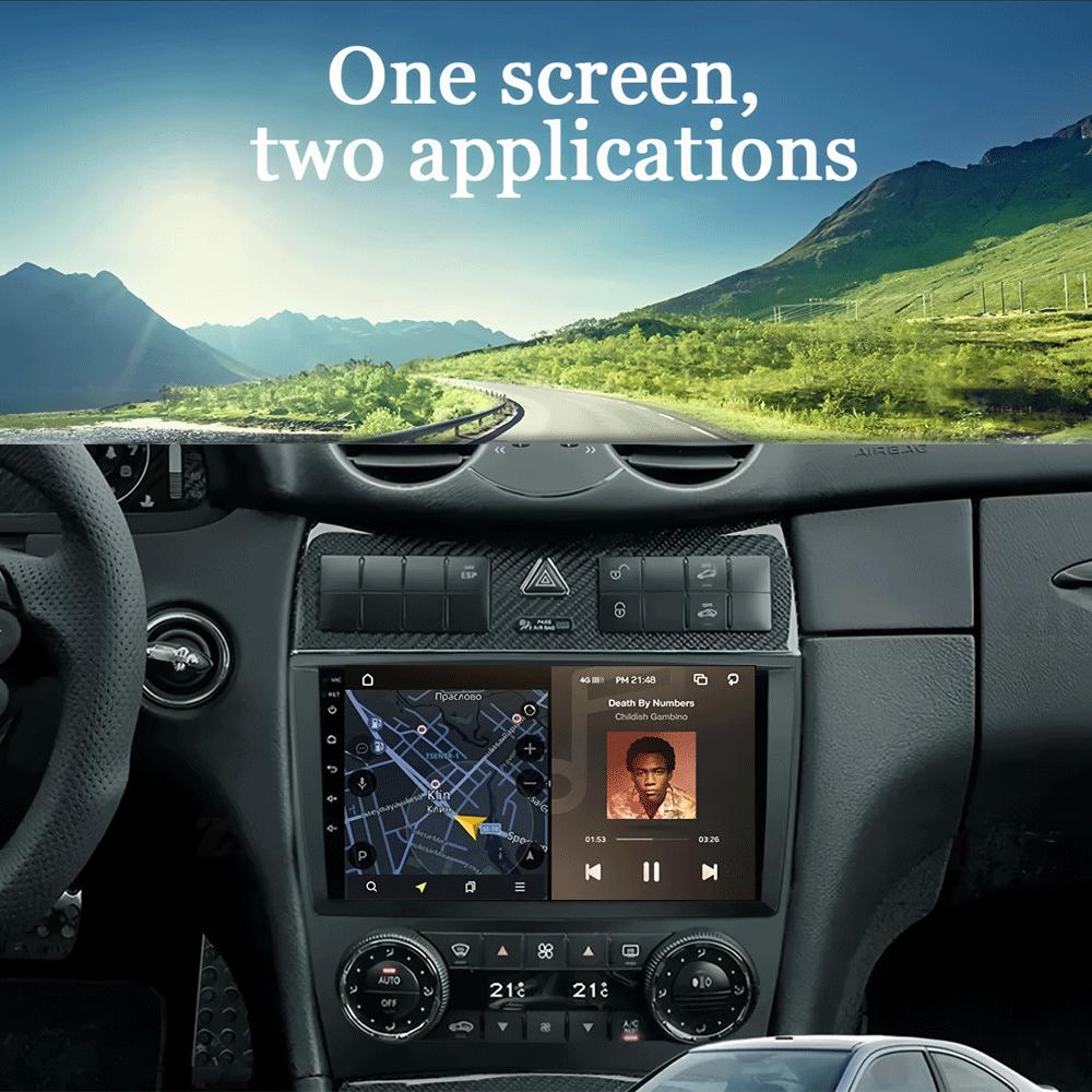 Pentru Mercedes/Benz/CLK/W203/W209/W219 W169 A160 C180 C200 Navigație GPS Player video Auto Radio 8+128G Android 14 Video pentru mașină