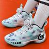 Putian children's mesh basketball shoes summer and autumn boys' actual combat training youth anti-skid rotating buckle running shoes sports