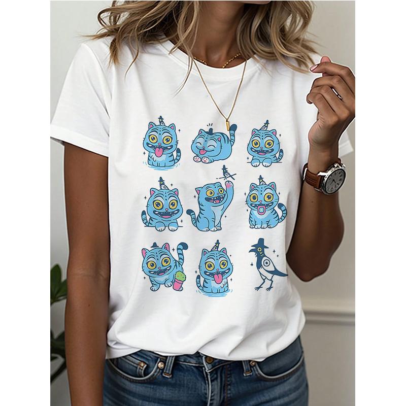 Tiger Short Sleeved T-shirt, Summer Casual T-shirt, Men's and Women's Fashionable T-shirt, Streetwear