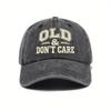 European and American Washed Soft-top Baseball Cap Female Letter OLD Printing Spring and Summer Curved-brimmed Outdoor Sun Hat Male
