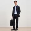 EMZ Men's Wool & Cashmere Blend Mid-Length Trench Coat