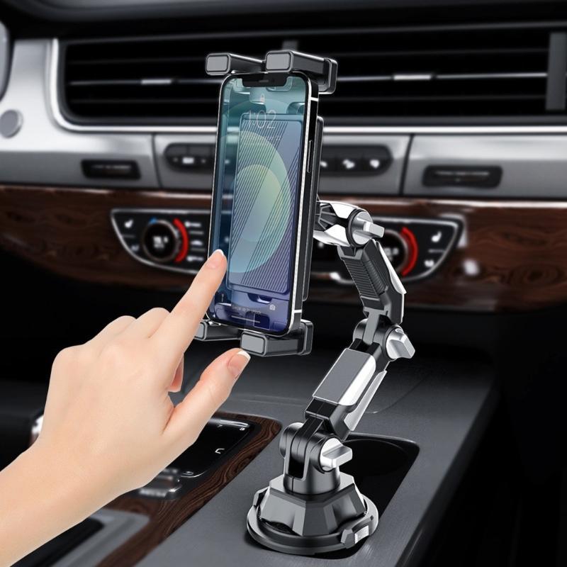 Verstellbare Zusammenklappbare Faltbare Auto Handy Tablet Halterung Mit Becherhalterung Sicherer Halt Für Handy Tablet Fahrzeugorganisation