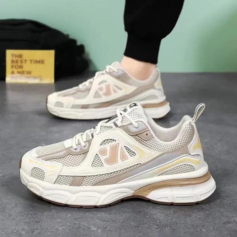 Sommer Pustende Mesh Fritidssko Herre Utendørs Myk Såle Komfort Løpesko Studenter Gåsko herre sneakers