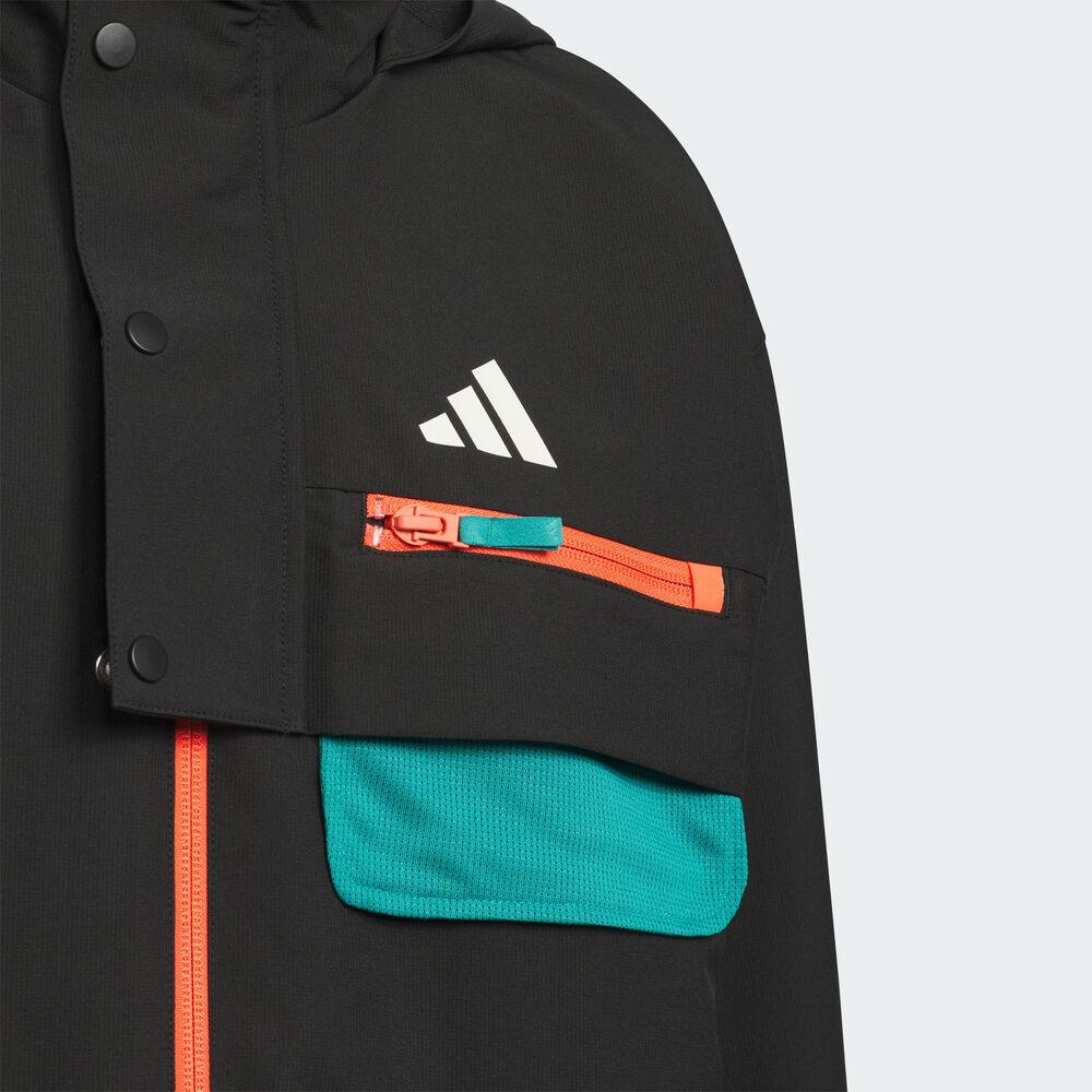Adidas Jacket Sports Brand Logo Hooded Zipper Long Sleeve Kids jackets KC0216