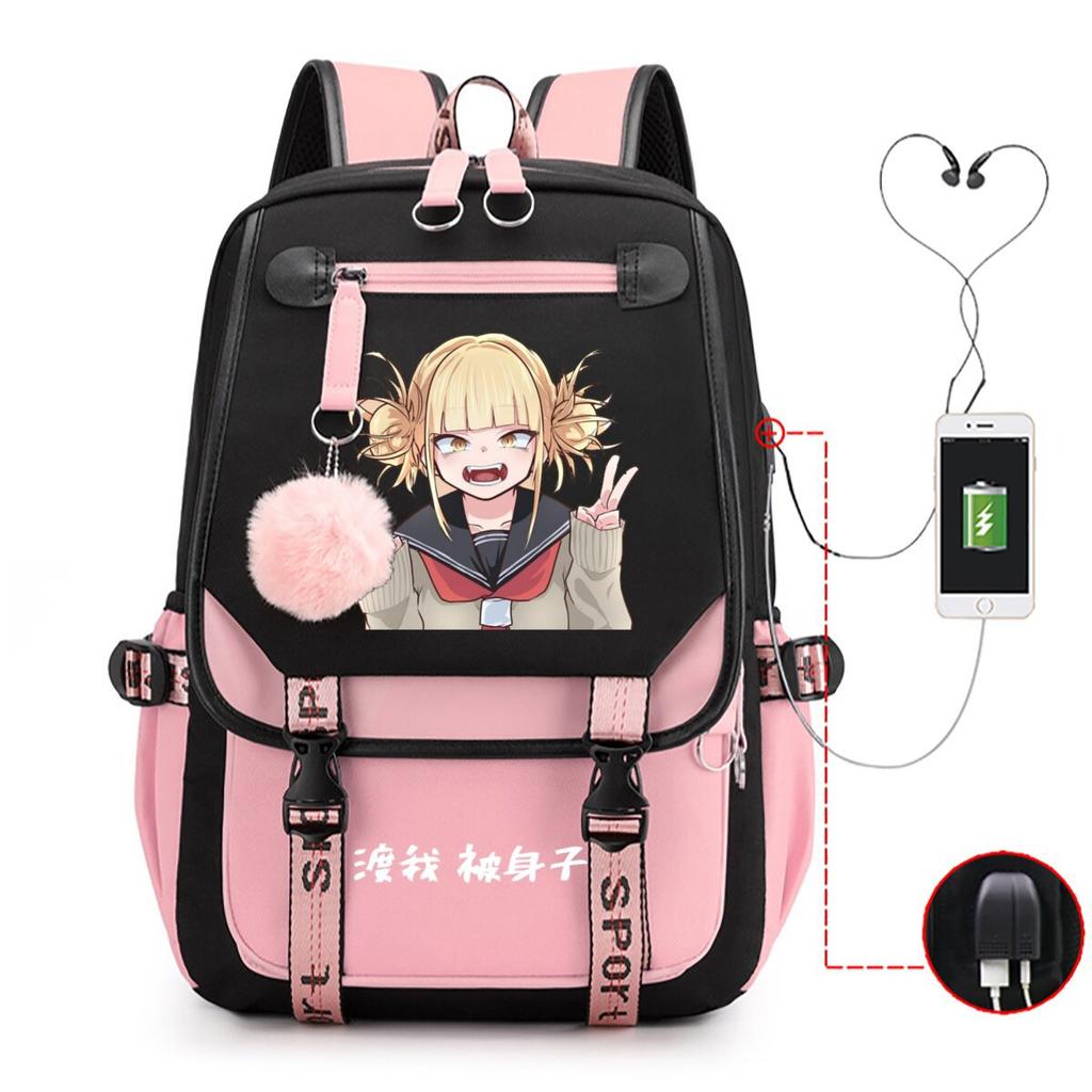 My Hero Academy Has the Same Peripheral Backpack, Animation Two-dimensional Printing, Primary and Secondary School Schoolbag.