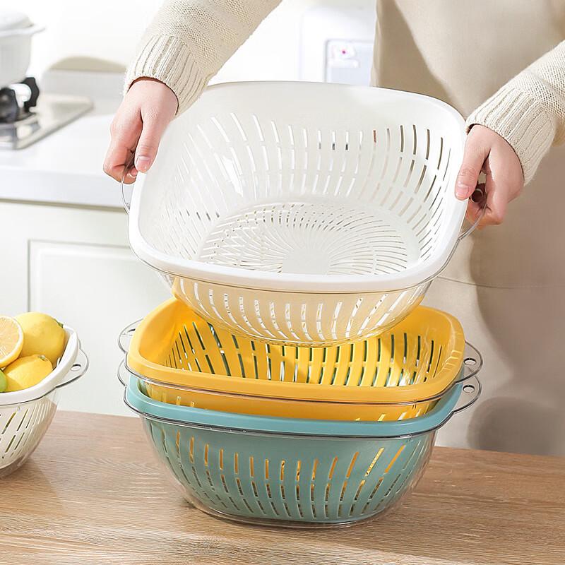 Yiqian Double-Layer Kitchen Drain & Storage Basket