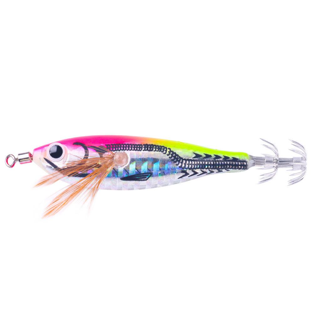 New5.5g-7.8GLuminous Horizontal Round Belly Shrimp Fake Bait Bionic Wood Shrimp Octopus Bait Fish Bait Sea Fishing Bass Fish Mou 7.8CM-5.5G