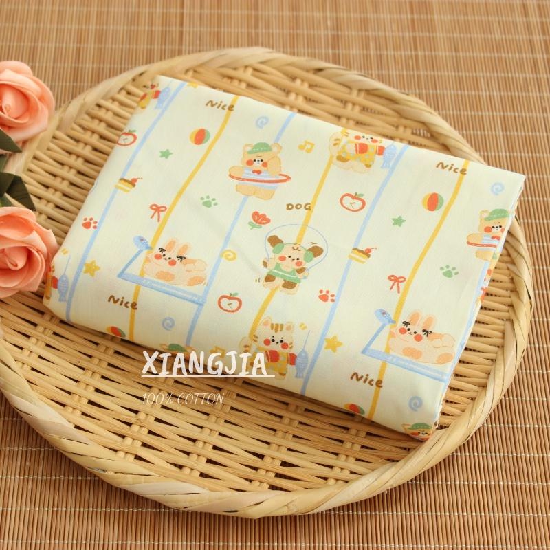 100cm*145cm Printed Weave Cotton Fabric,Patchwork Cloth,DIY Sewing Quilting Material,Thick,Soft,Opaque,3 Specification 145cm x 100cm