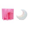 Moon Silicone Candle Stand Molds Epoxy Resin Silicone Molds for Making Tealight Holder Candle Stand Home Decoration