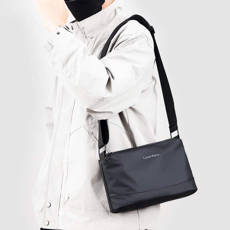 Men's Trendy Waterproof Oxford Cloth Crossbody Bag: Business, Casual, Commuter, Travel Shoulder Bag