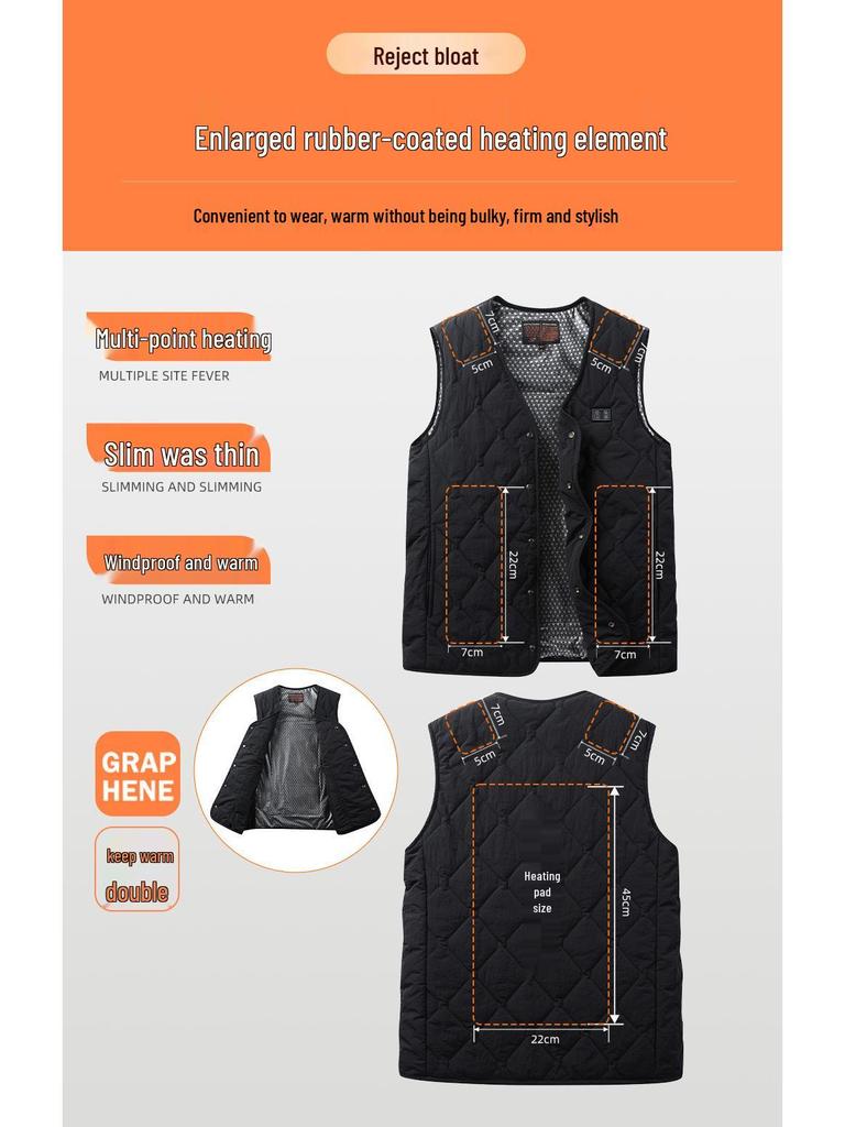 Cross-Border Smart Electric Heating Vest with Temperature Control