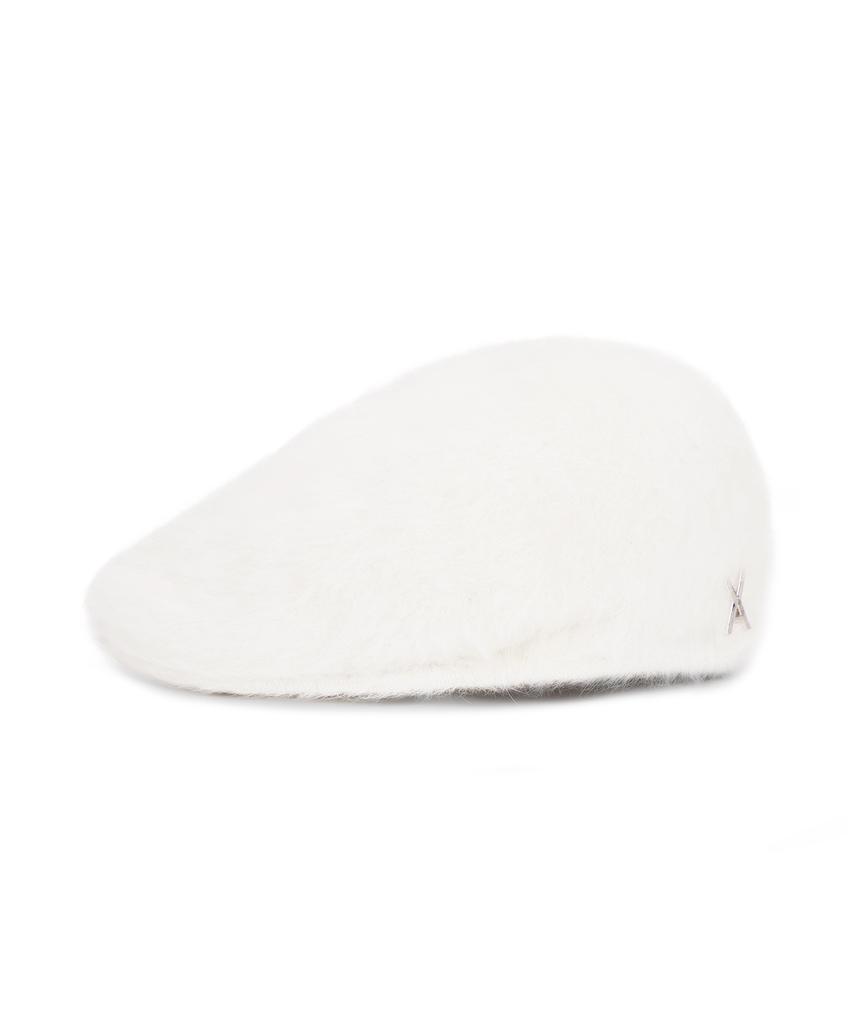 Bajal Va Studded Angora Hunting Cap Ivory