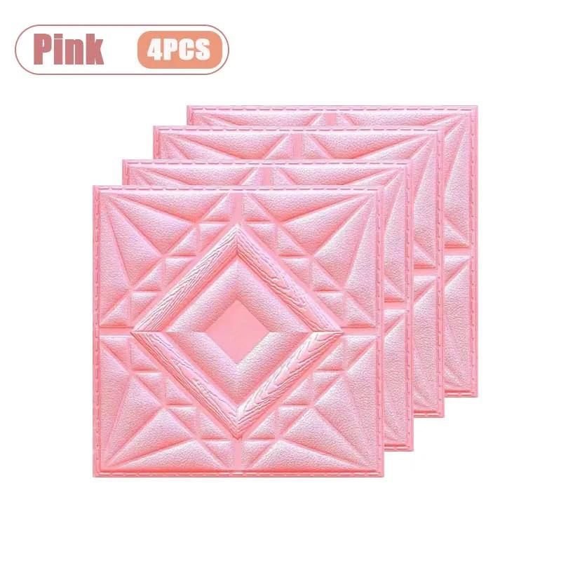 4-24PCS 30x30cm Self-Adhesive Wall Sticker 3D Soft Wall Stickers DIY Bedroom Living Room Background Home Decor Wall Decoration