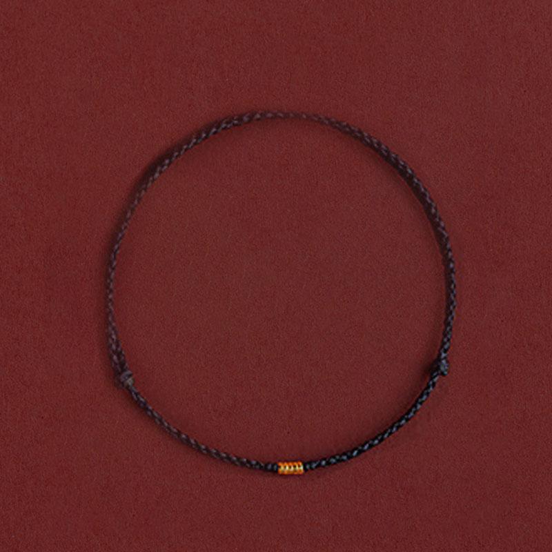 PANJBJ Kaninchen Armband für Damen Mädchen Rotes Geflecht Verstellbarer Schmuck Neujahrs Geburtstagsgeschenk Dropshipping Großhandel