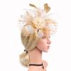 Europe and the United States popular feather headgear bridal hair accessories mesh top hat Jockey Club hair accessories hairpin headband