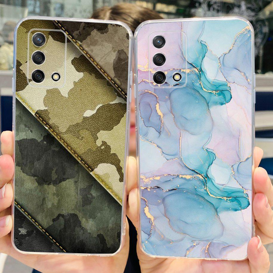 For OPPO A74 4G Case CHP2219 Cover Popular Flower Art Painted Soft Silicone Case For OPPO A95 4G Reno6 Lite CHP2365 OPPOA74 Etui