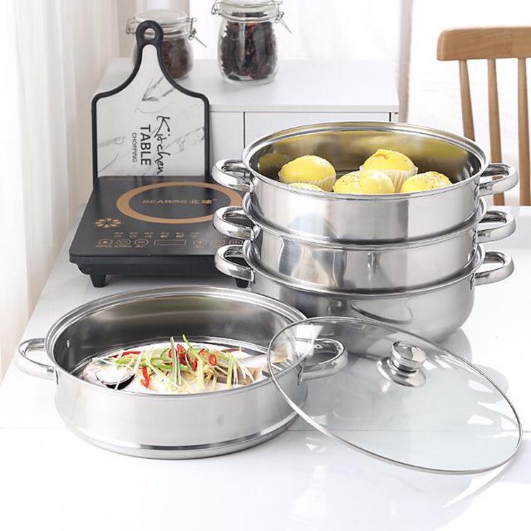 Thickened Stainless Steel Multi-Layer Steamer for Home Use