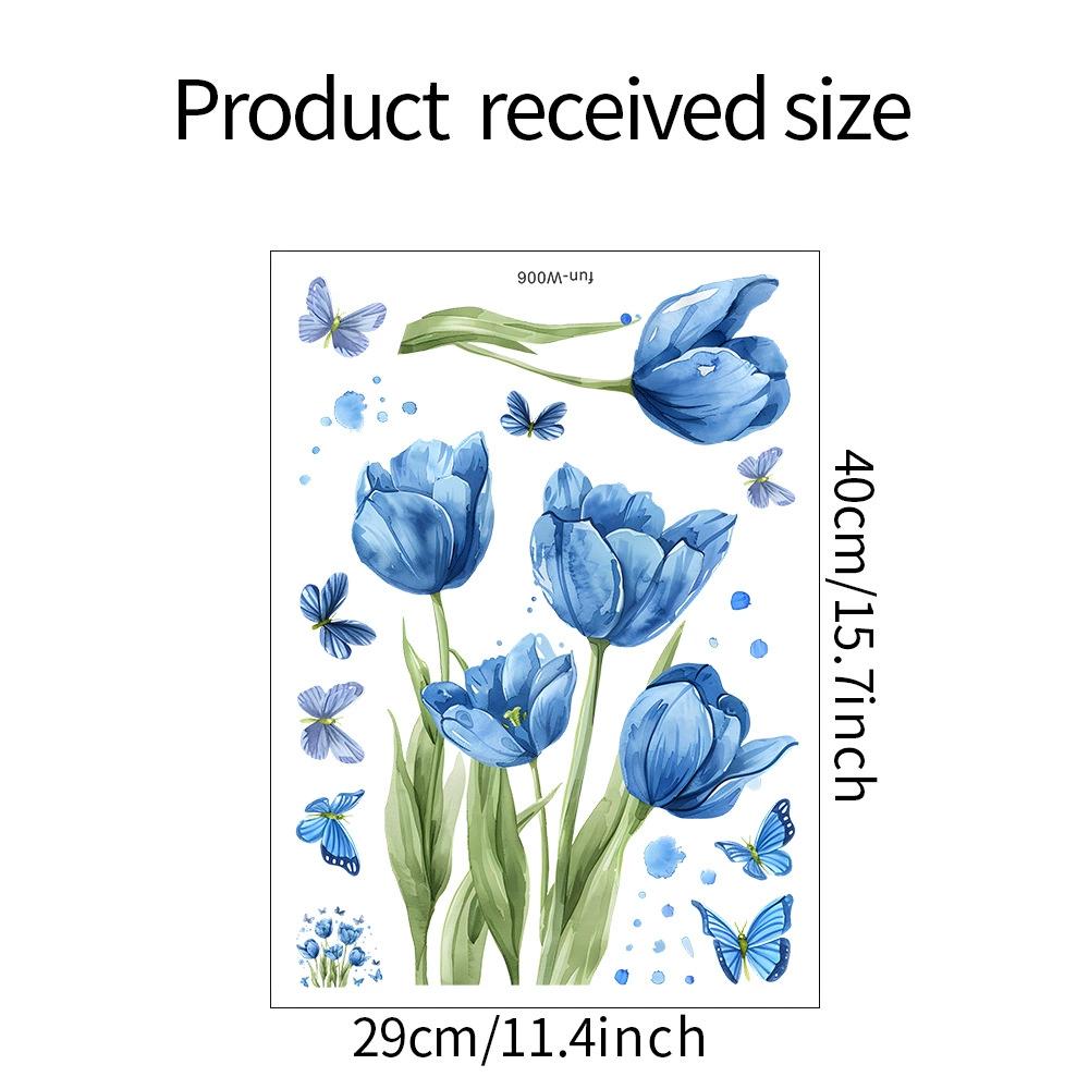 

Cartoon Creative Flowers Wall Sticker For Kids Room Background Home Decor Mural Children Bedroom Decoration Self-adhesive Decals 29x40cm