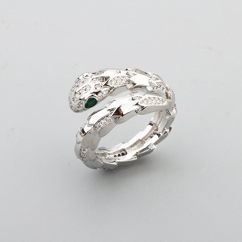 2025 Gold-plated Zircon Snake Bracelet Bare Body Diamond Spring Snake Scale Snake Bone Women's Hand Jewelry