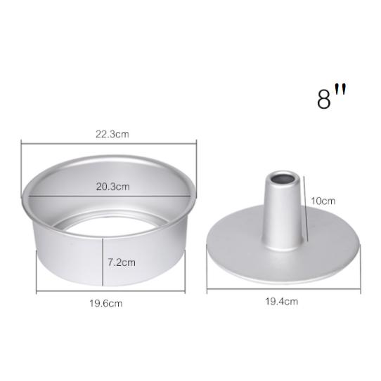 Angel Food Cake Pan Christmas Aluminum Cake Mold Chiffon Baking Cake Mould