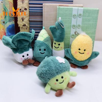 Vegetable Doll Pendant Lovely Corn Cabbage Cauliflower Scallions Plushies Hanging Ornament Cartoon Stuffed Doll Plush Keyring Charms Bag Supplies