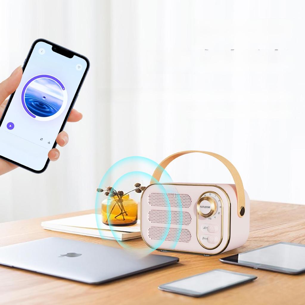 "2024 DW13 Retro Bluetooth Speaker: Trendy, Creative, Mini, Wireless & Portable for Cars"