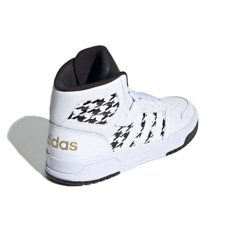 Adidas Neo Entrap Mid Synthetic Leather High-Top Sneakers Women Sneakers White Black FY3938