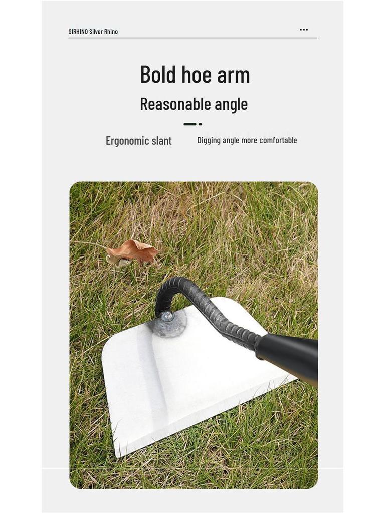 Manganese Steel Hoe: Traditional Agricultural Tool for Planting, Weeding, and Shoveling.