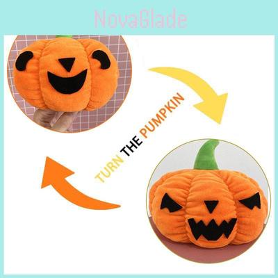 Urocza dwustronna pluszowa zabawka dynia Idealny prezent na Halloween Lalka do personalizacji