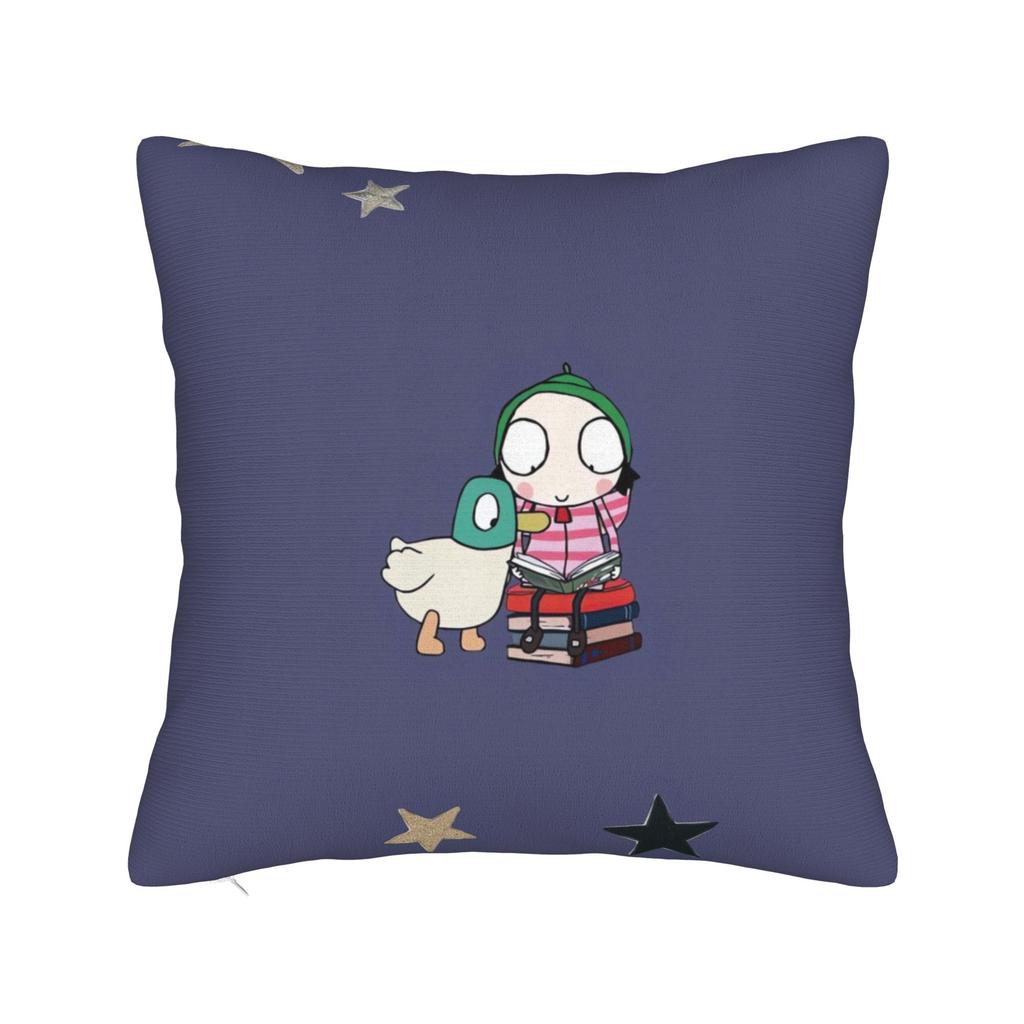 Sarahs And Duck Pillow Case Soft Pillow Cover For Chair Sofa Home Decor Cute Funny Pillowcases