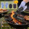 Stainless Steel Electric Wireless Rotary Grill Brush 3-Speed 180° Adjustable Wireless Grill Brush with Gloves BBQ Cleaner Brush