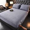 New Graphene Milk Fleece with Cotton Fitted Sheet, Warm and Fast Heating Bedcover, Home Simmons Protective Cover