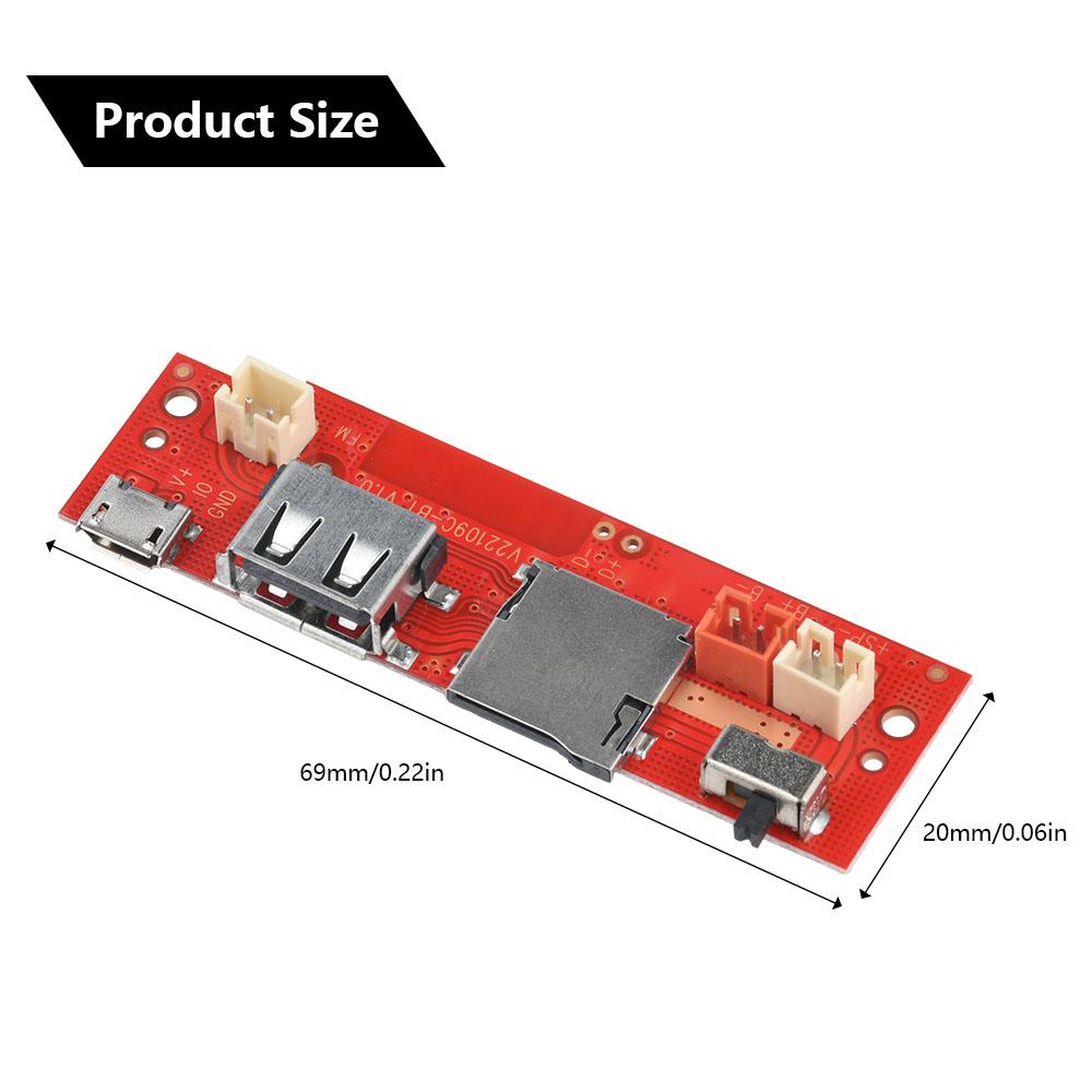 Bluetooth Audio Circuit Board Audio Amplifier Decoding Board Wires Bluetooth Module V109 Player Audio Motherboard Micro USB