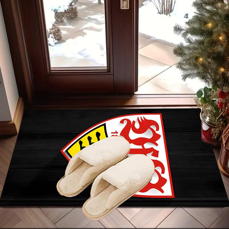 Vfb Fc Crest Printed Area Rug for Office, Chair Rug, Decorative Carpet Floor Mat, Large Size Fan gifts Christmas gifts