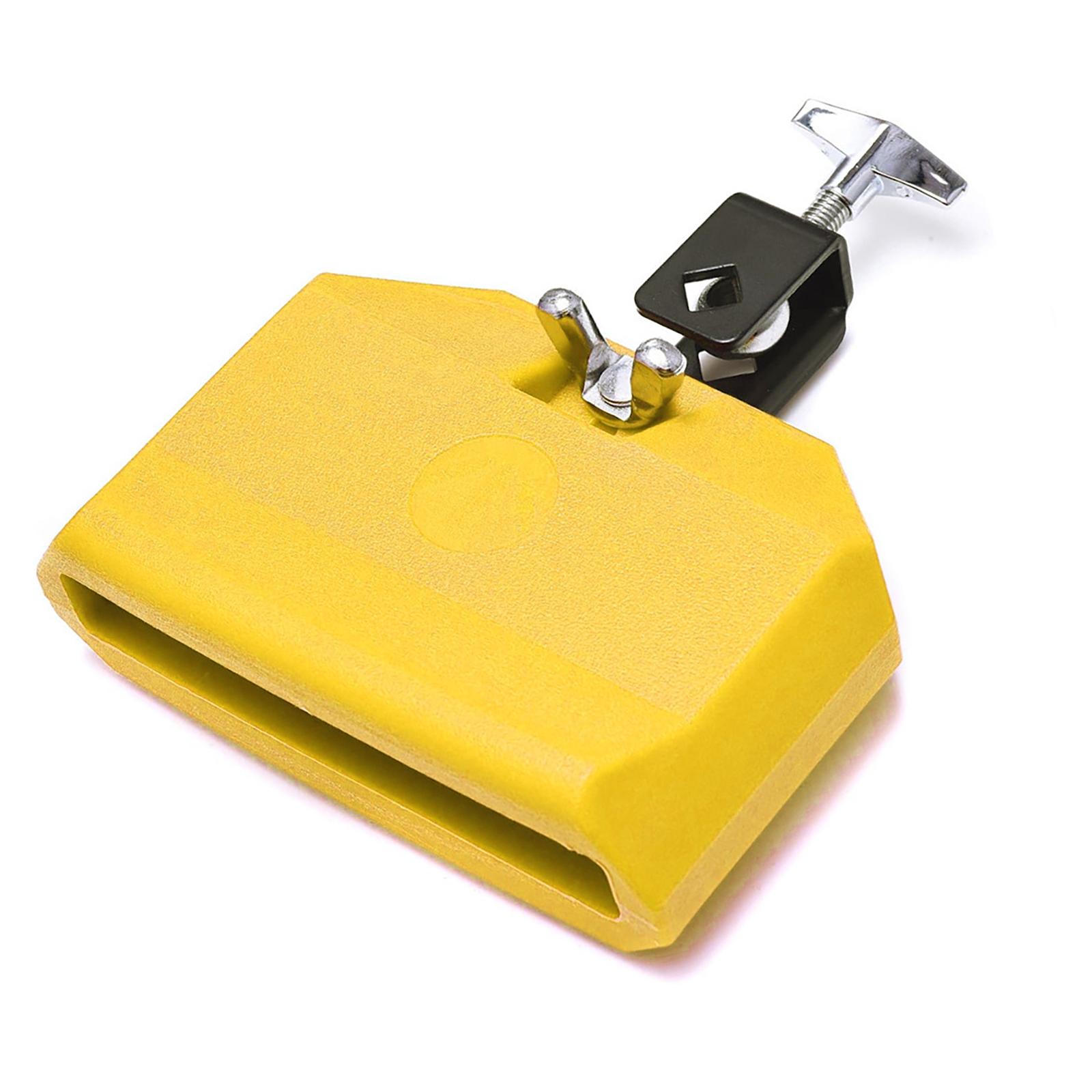 

Барабанные колокольчики Пластиковые коровьи колокольчики Инструмент Шумные инструменты Ручная перкуссия Ковбелл Высокий и Низкий тон Колотушка для ударной установки жёлтый