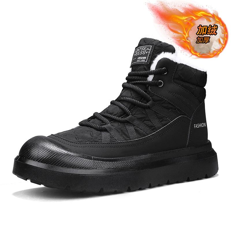 Snow boots new winter outdoor warm piled thickened casual cotton boots thick-soled non-slip shoes