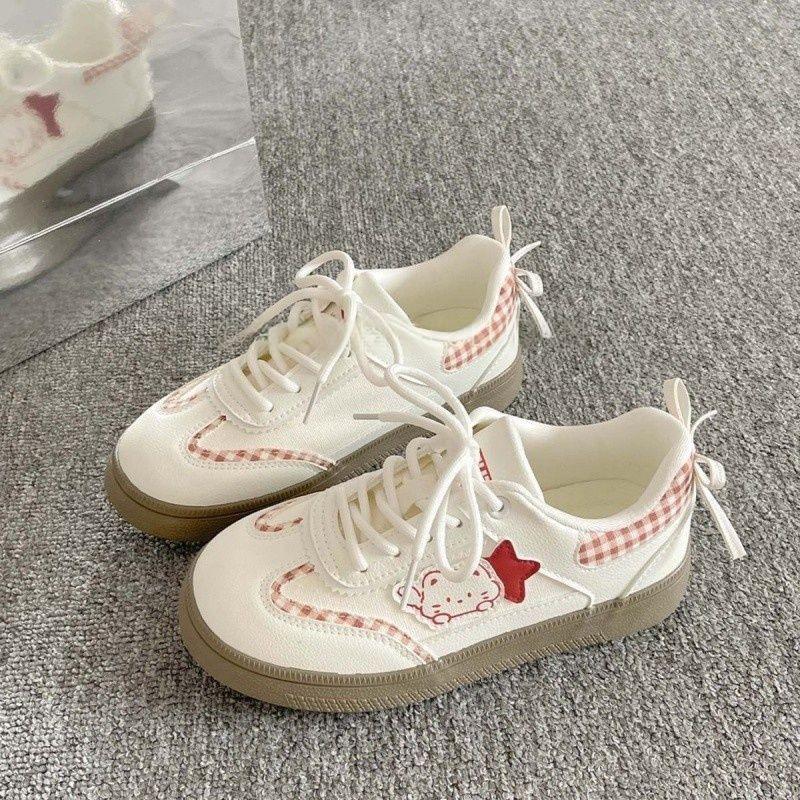 

thick-soled white shoes women s autumn and winter new retro board shoes children s new trendy versatile niche casual shoe cloth 40