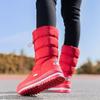 Gemütliche Warme Winter Schneestiefel Für Damen Rutschfeste Mittelhohe Plüschstiefel