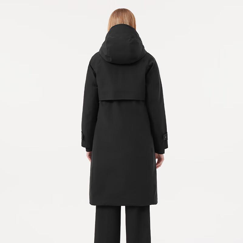 Tanboer Women's Mid-Length Hooded Goose Down Puffer Jacket